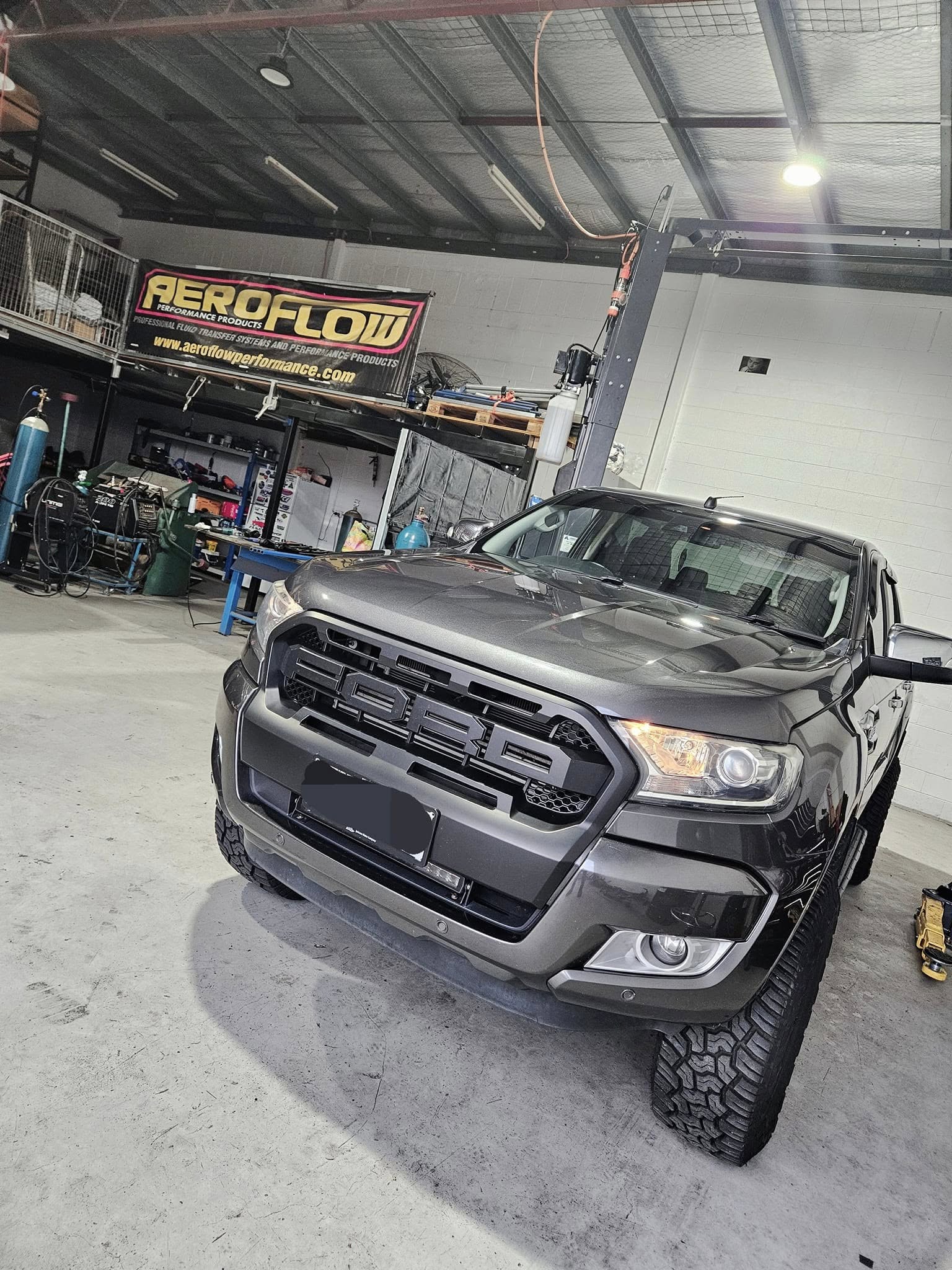 Diesel remap being carried out on a ute in Hobart