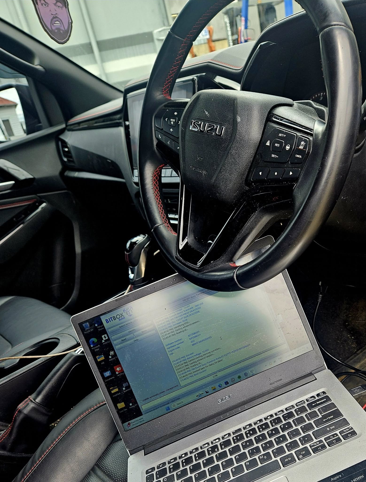 Vehicle diagnostic work at the Modified Automotive workshop in Derwent Park
